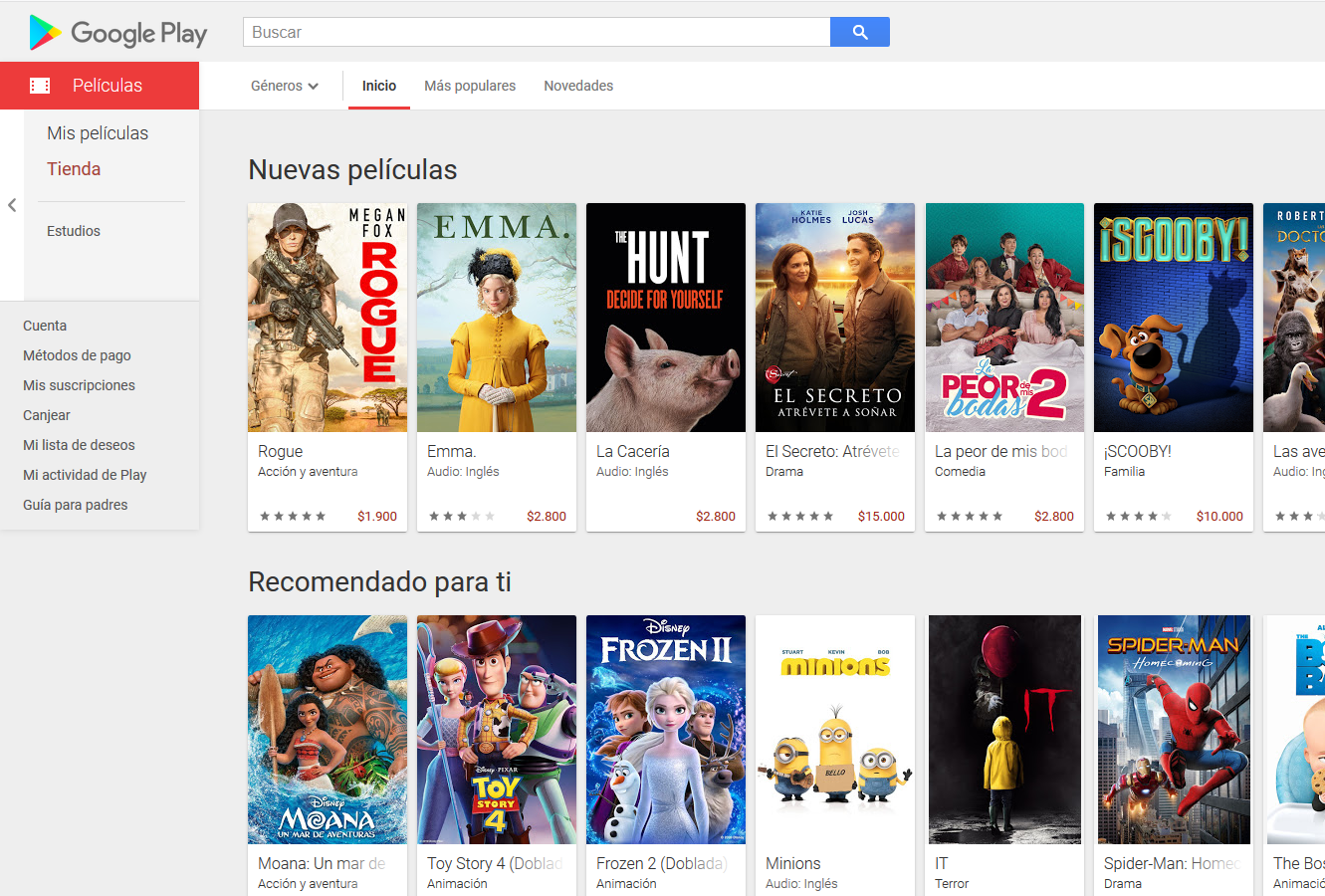 Google Play - Ahora puedes arrendar o comprar peliculas en ...